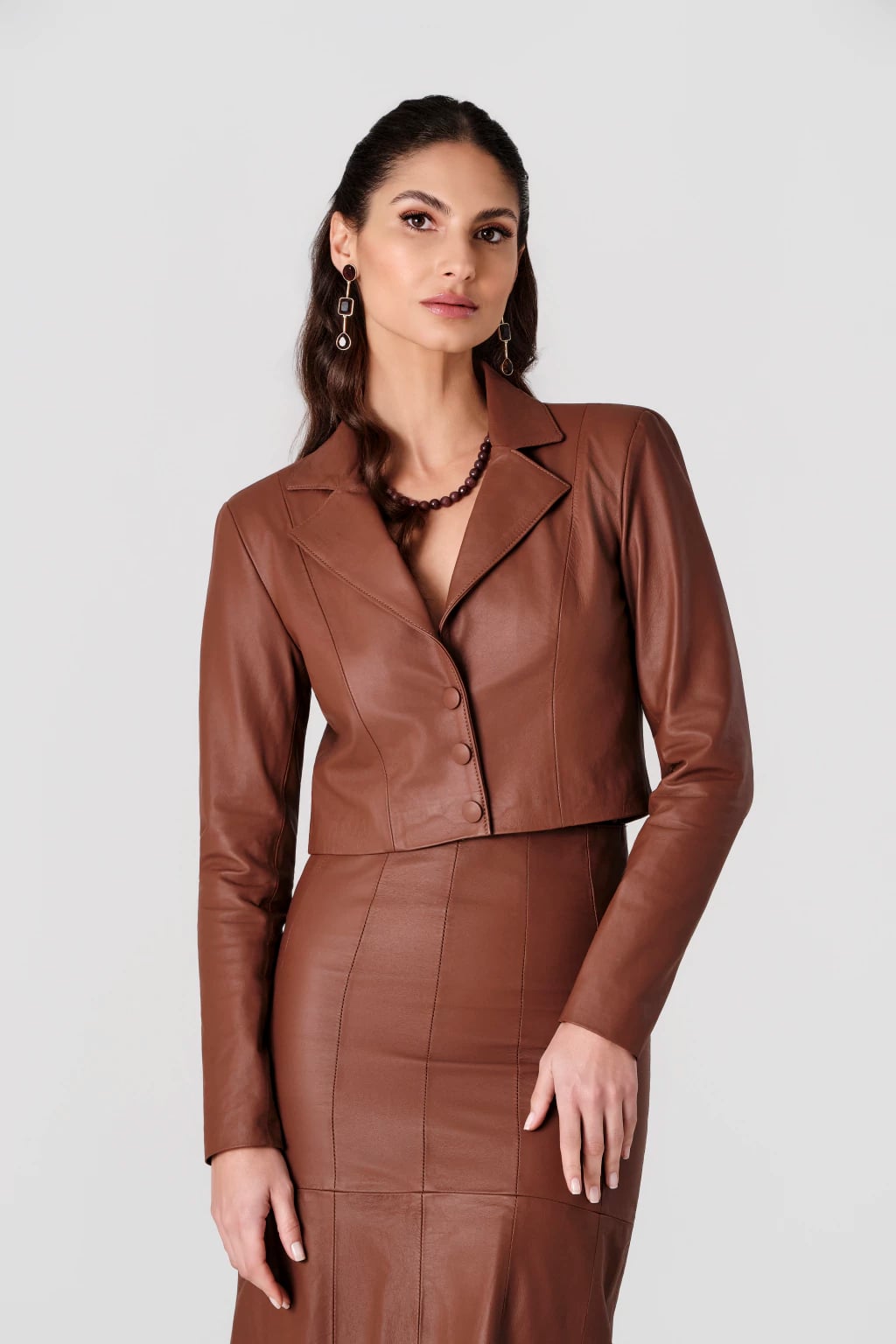 Blazer Cropped Lírio miniatura 1