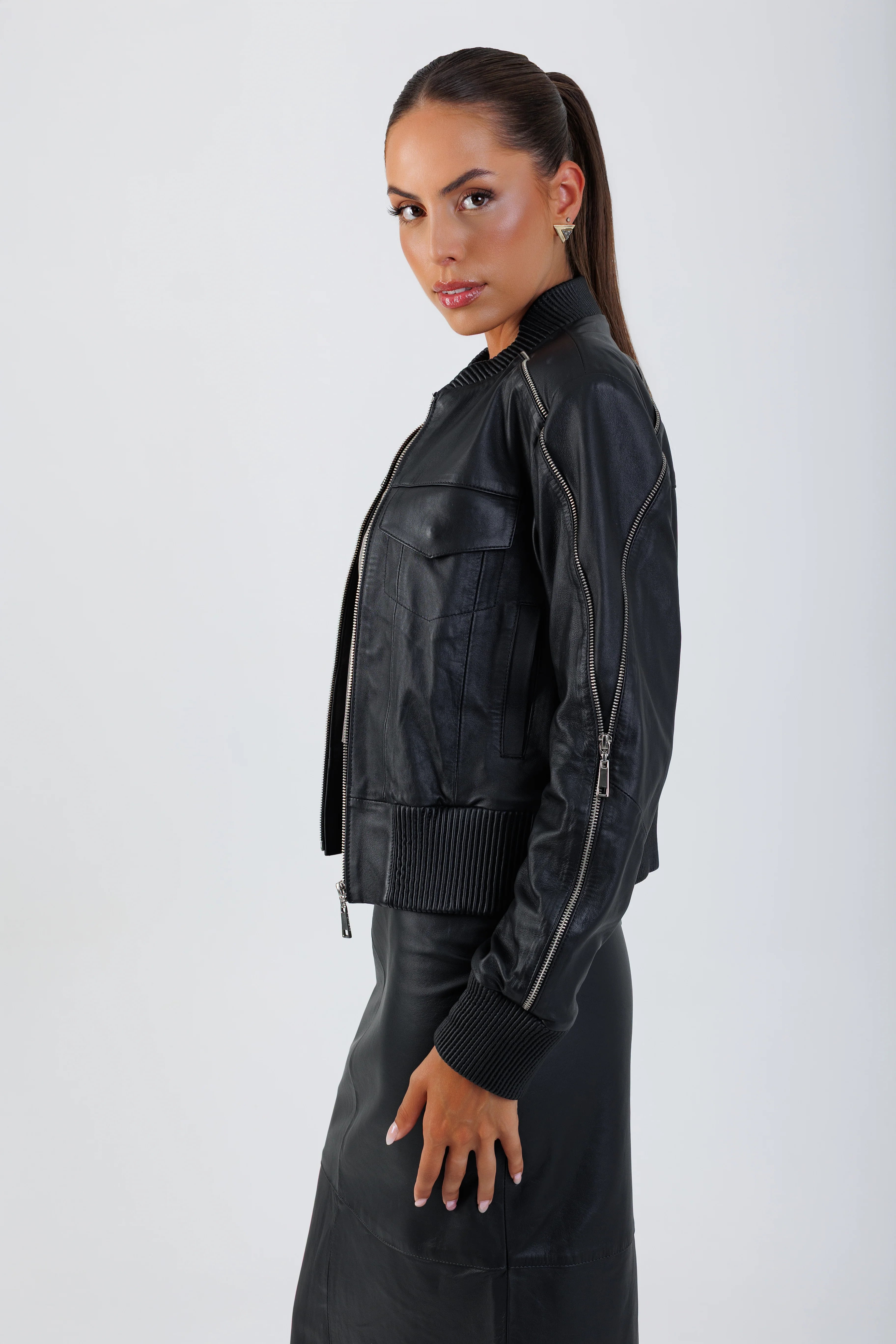 Bomber zip Miniato miniatura 6