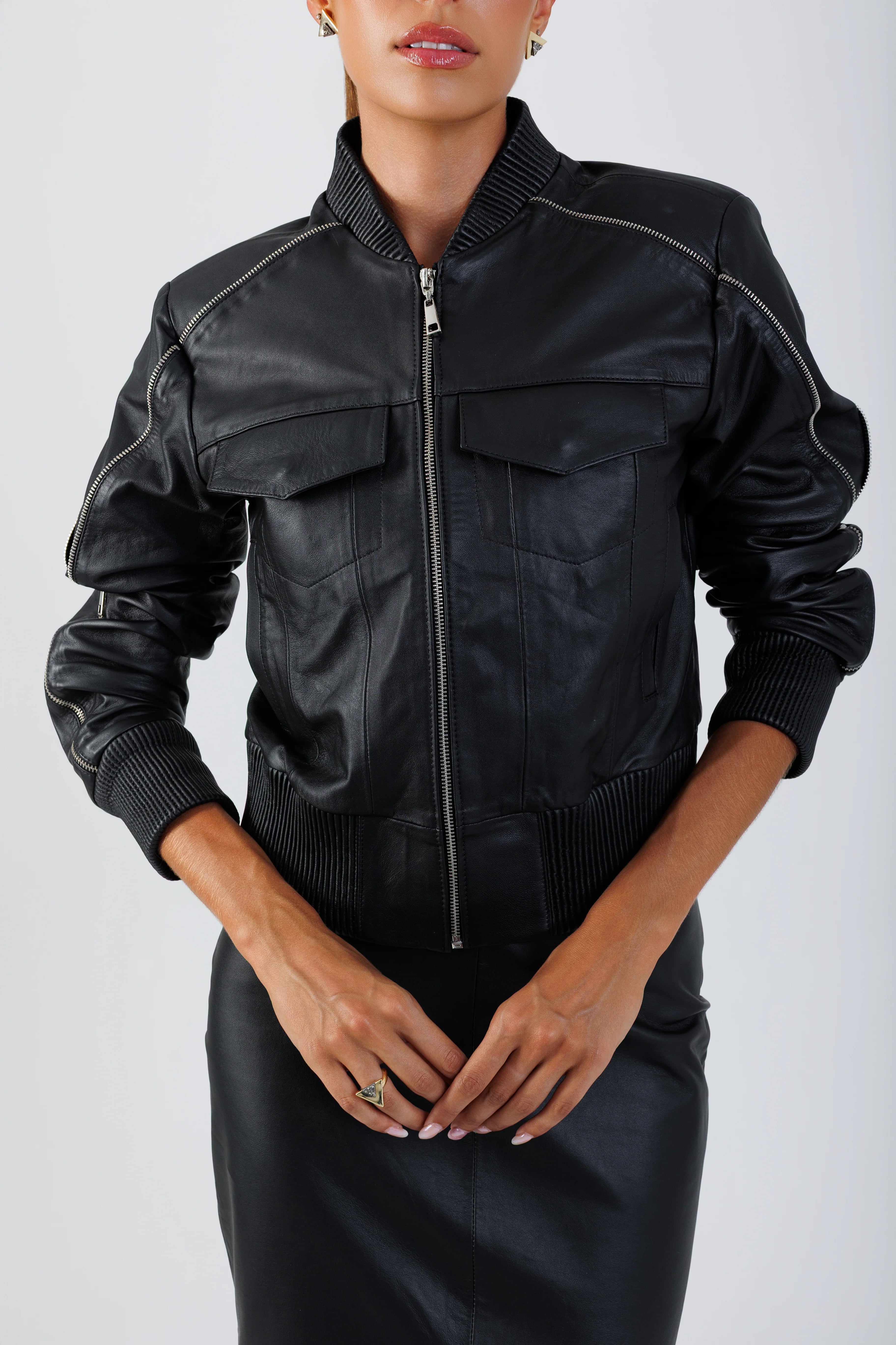 Bomber zip Miniato miniatura 7