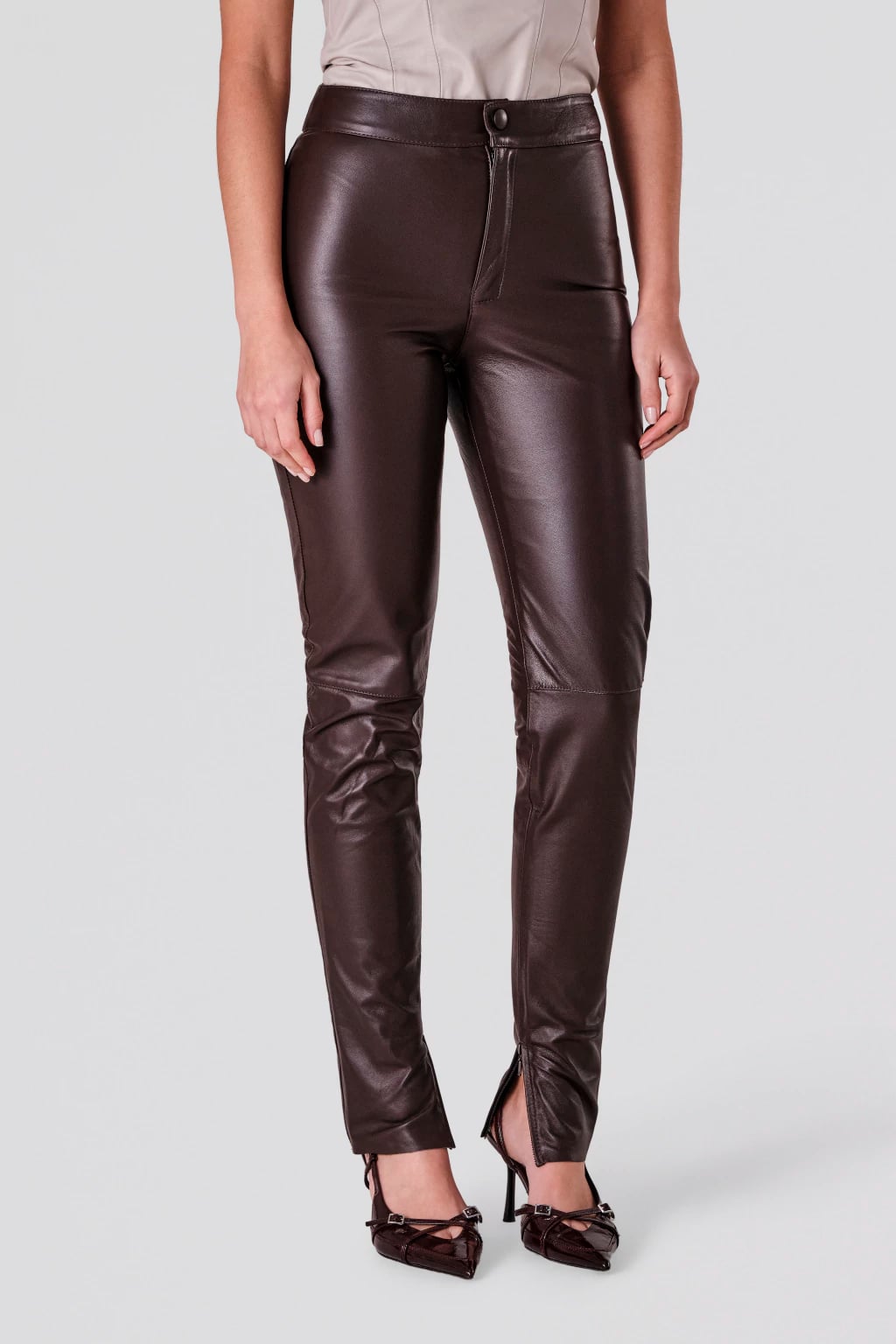 Calça skinny cós alto miniatura 3