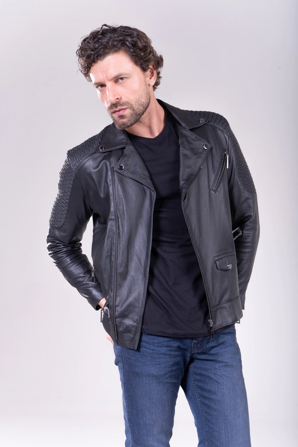 Jaqueta Biker miniatura 6