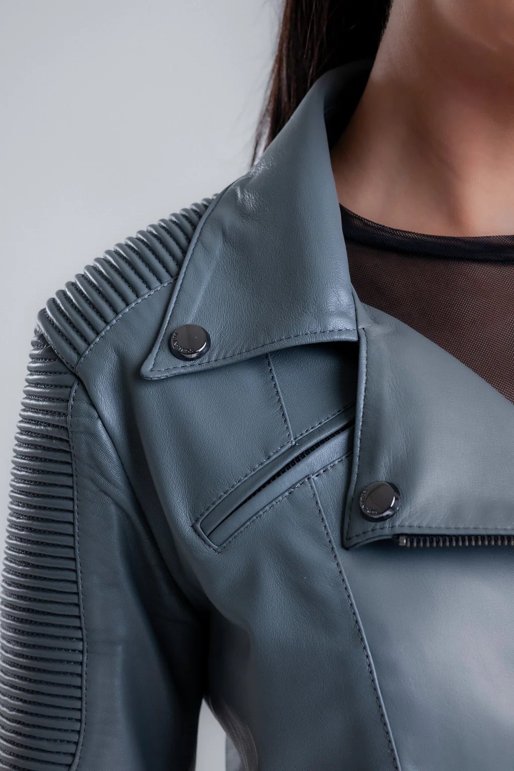 Jaqueta Biker Berlim miniatura 14