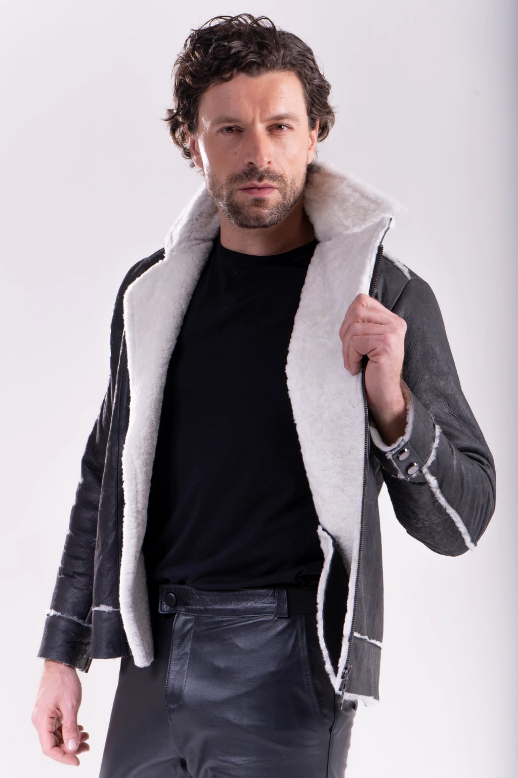 Jaqueta Gamulã Aviador miniatura 11