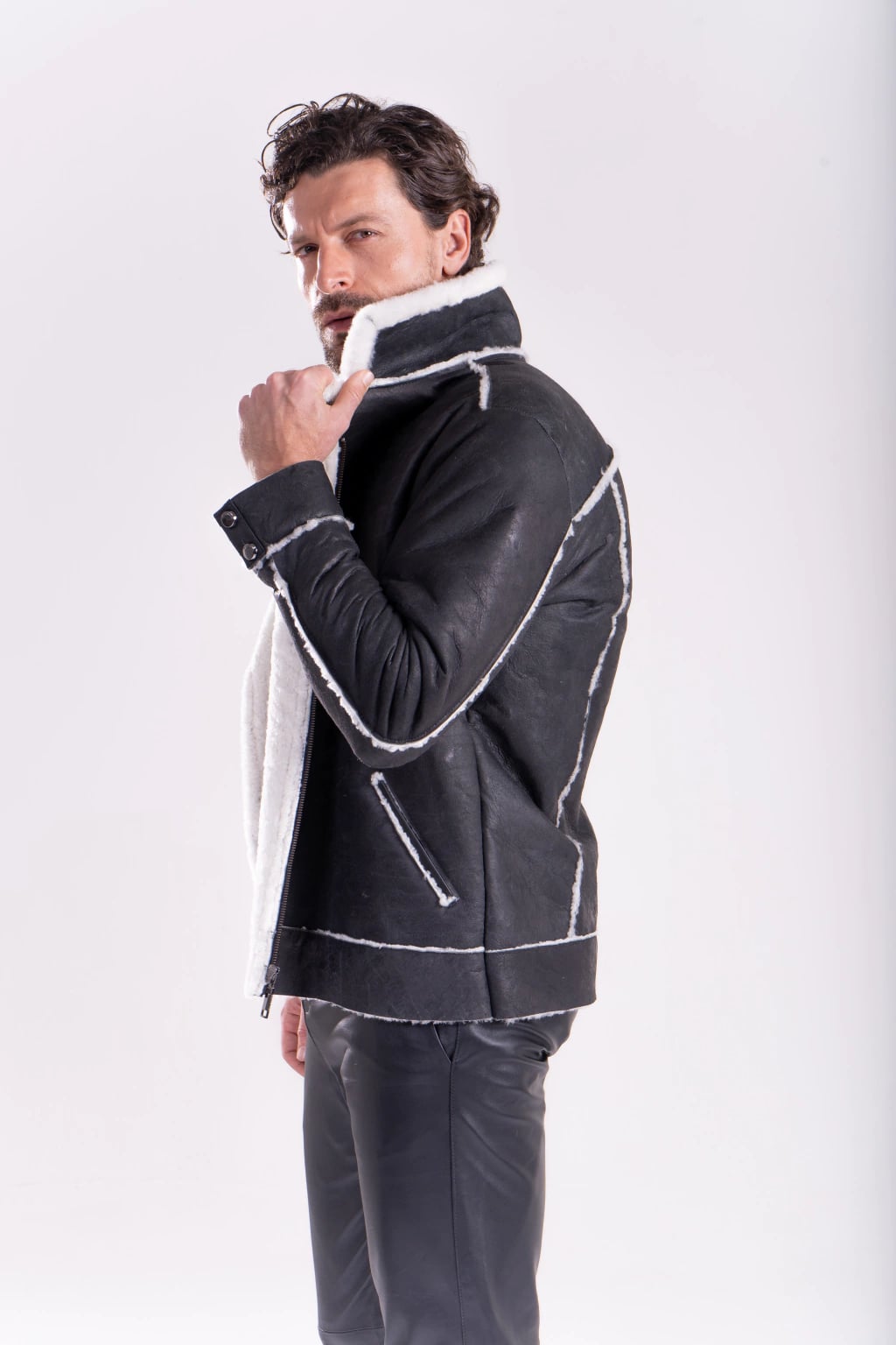 Jaqueta Gamulã Aviador miniatura 12