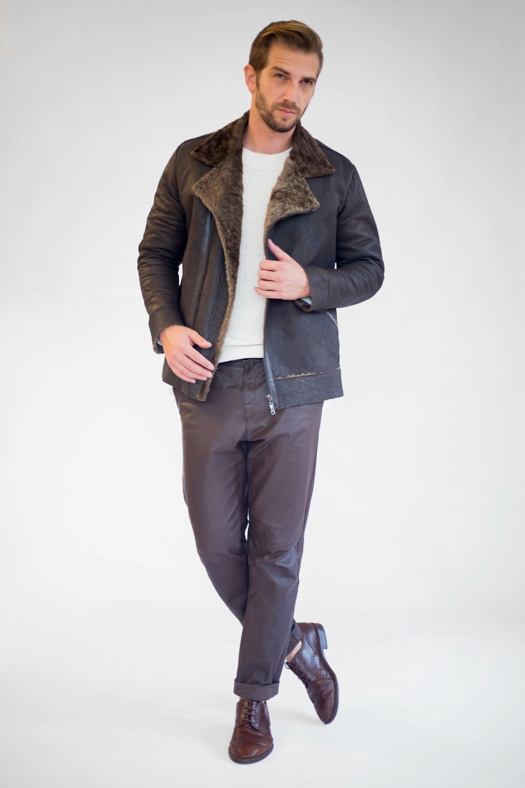 Jaqueta Gamulã Aviador miniatura 6