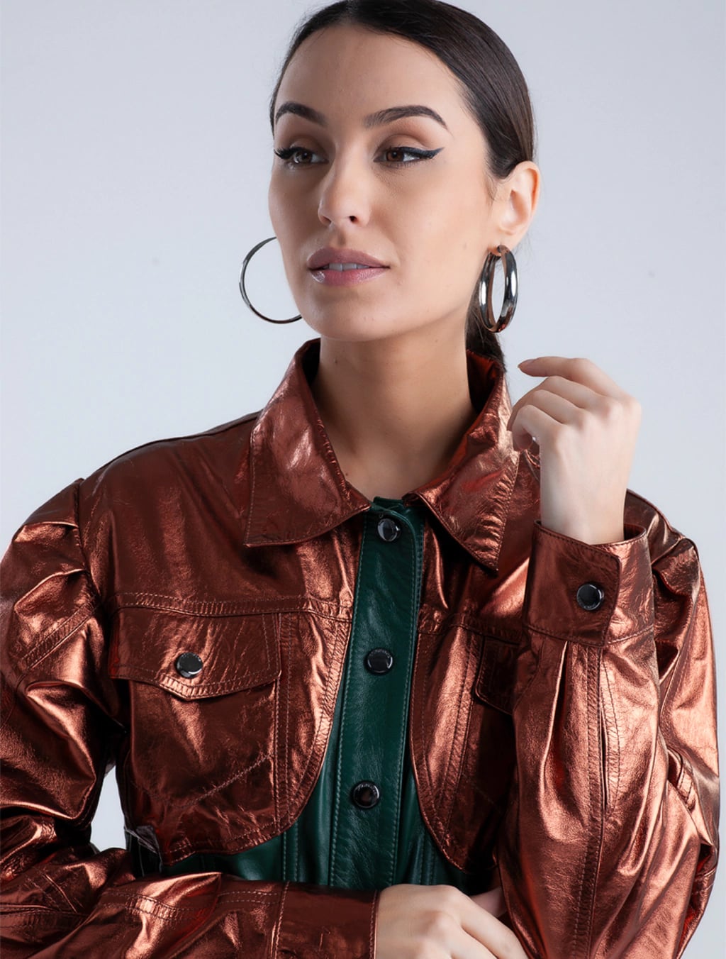 Jaqueta Over Jeans Curta miniatura 3