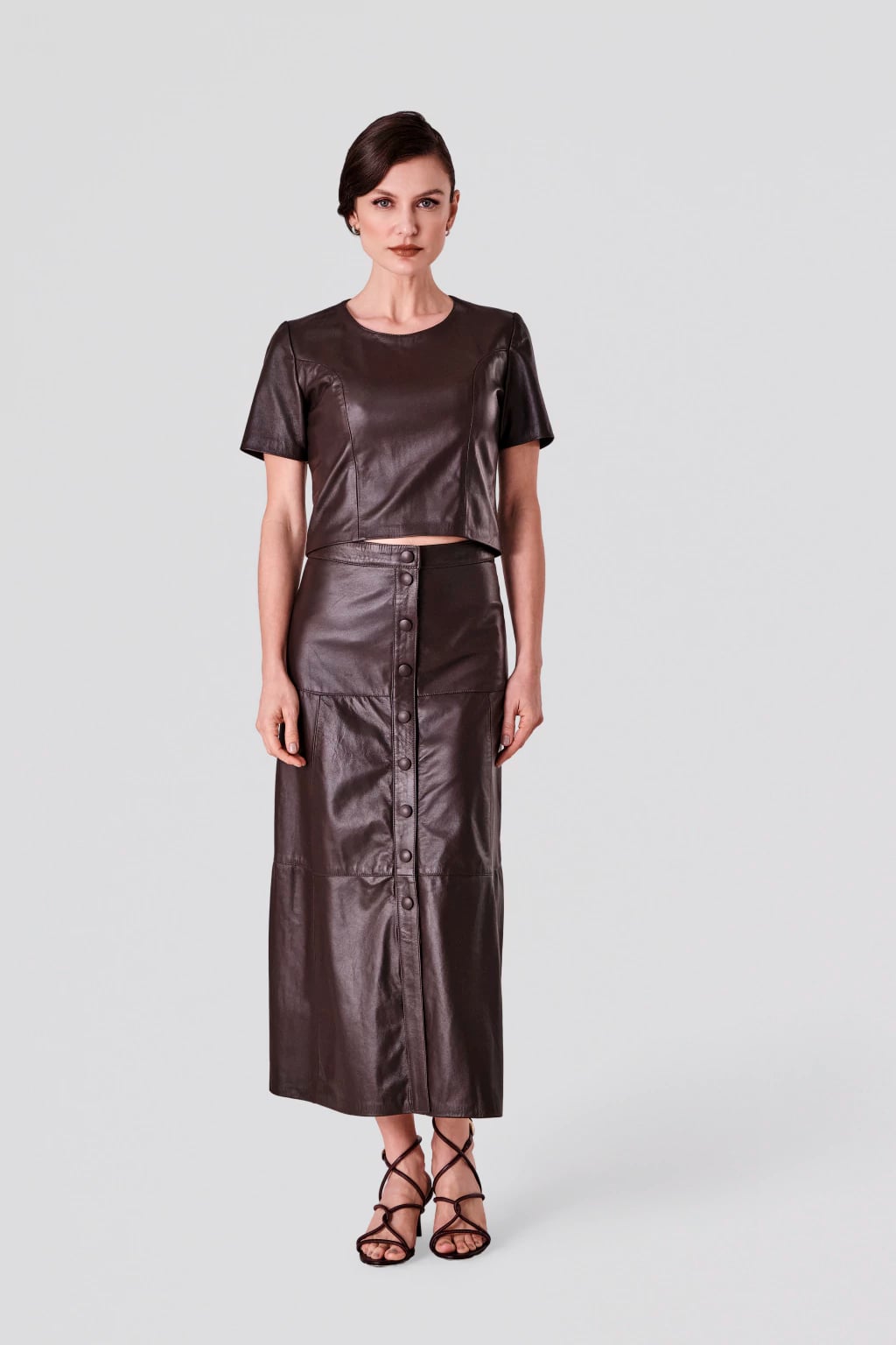 Saia com Botões Gardênia miniatura 2