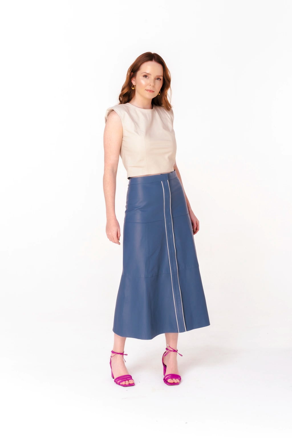 Saia com Botões Gardênia miniatura 9