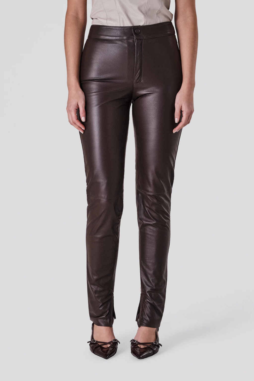 Calça skinny cós alto 1