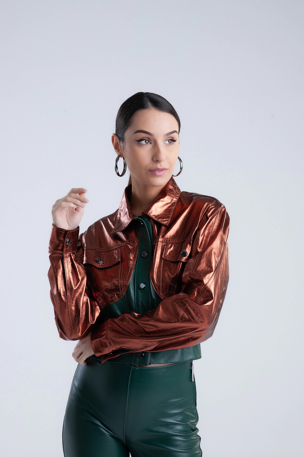 Jaqueta Over Jeans Curta 1